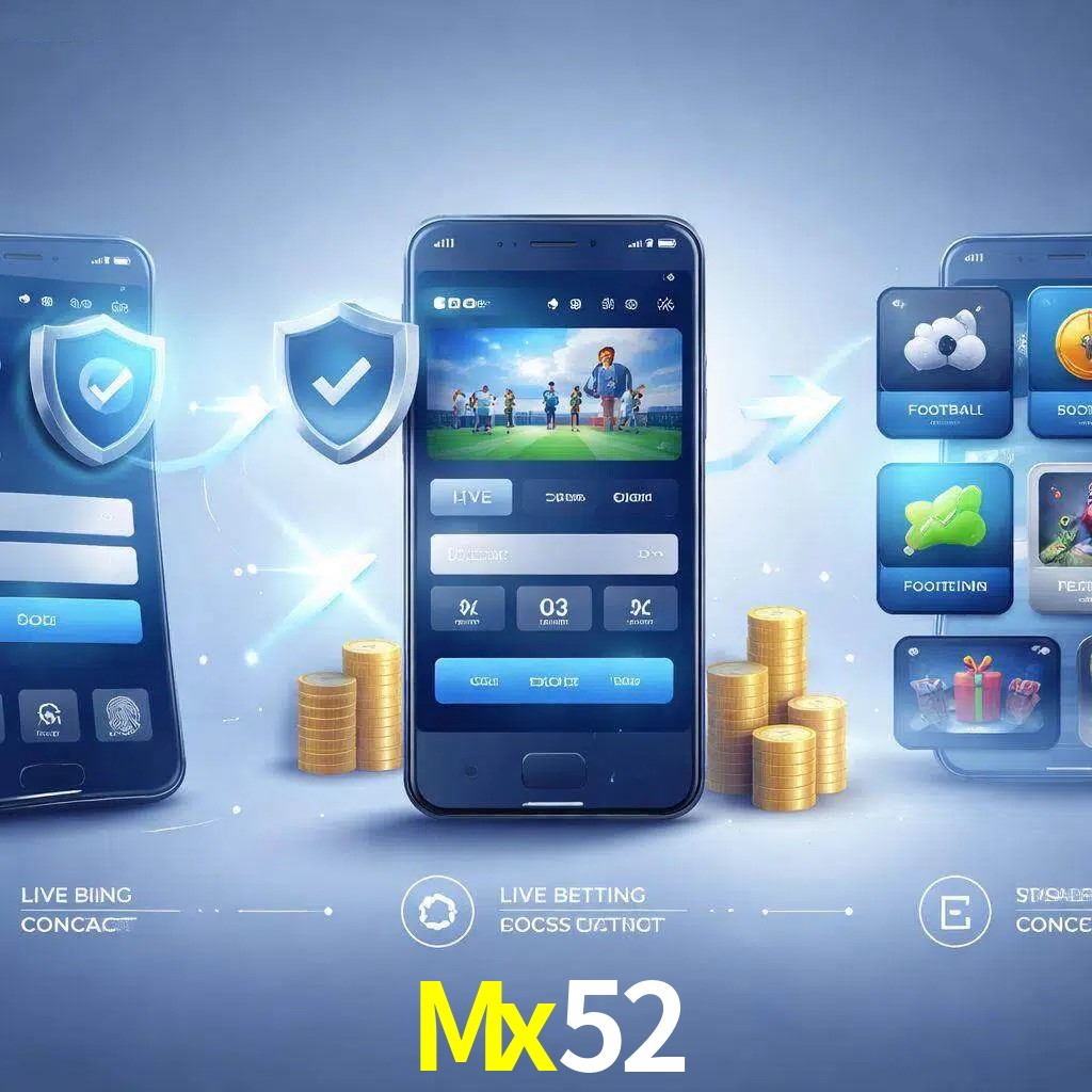 Pasos de acceso a la app Mx52 en pantalla de teléfono móvil